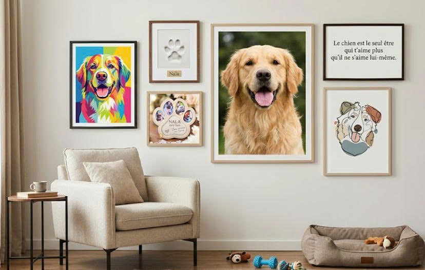Une galerie murale dédiée à son animal