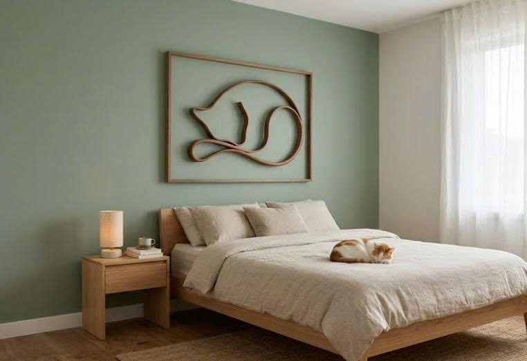 Une décoration minimaliste inspirée des chats