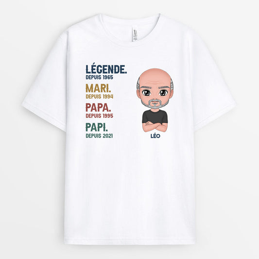 0004A040BFR1 cadeau Personalisable T shirt homme papa papi texte_daa3225b 20c1 4a55 a5a9 80262110d298