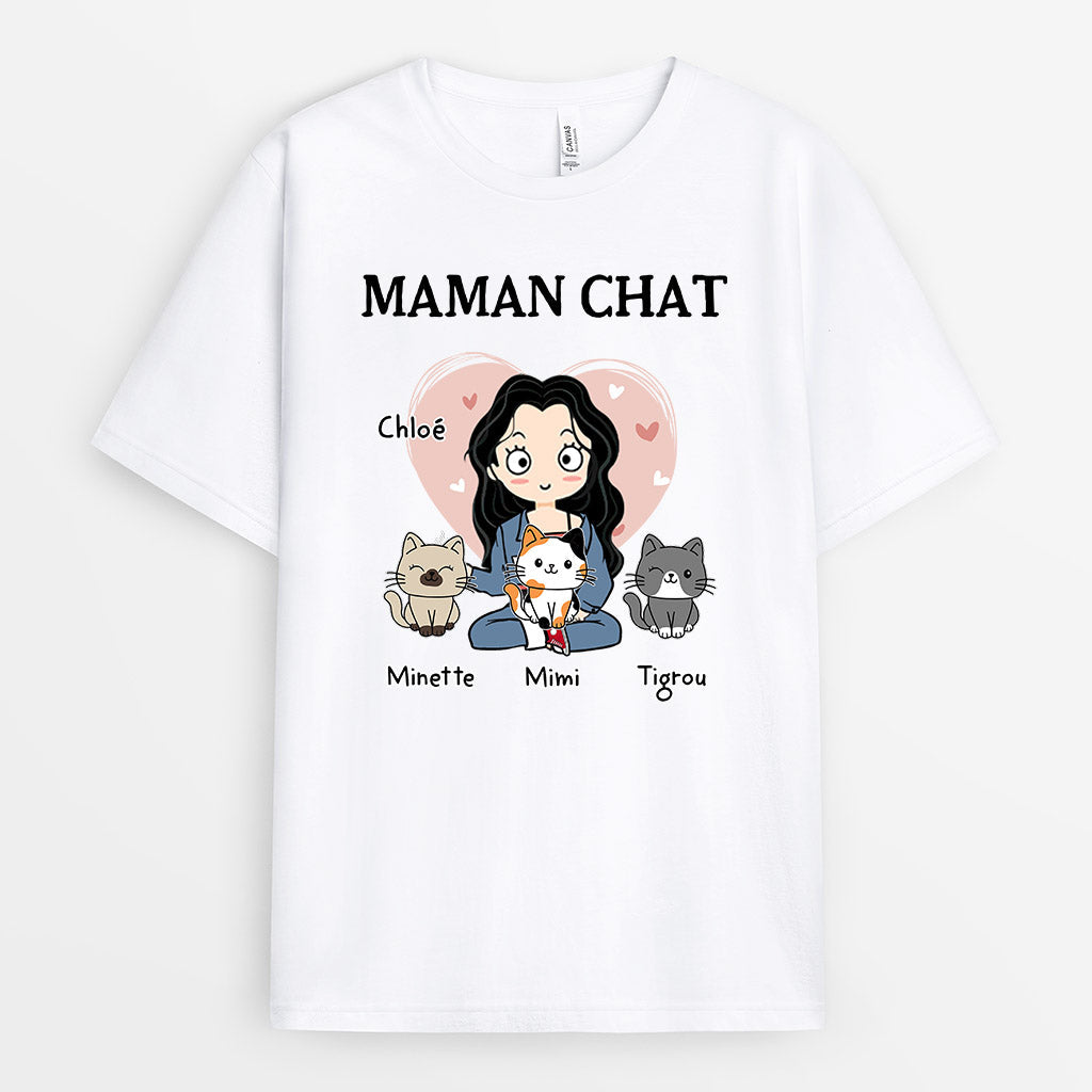 0011A040DFR1 cadeau Personalisable T shirt chats fille_373cd44a db26 4cf6 b33c b1a5dc09b2f6