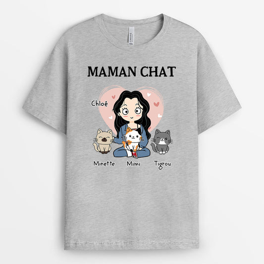 0011A040DFR2 cadeau Personalisable T shirt chats fille_78b4784f 4c56 4496 8760 29f45ca9af2a