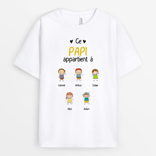 0014A040BFR1 present Personalisable T shirt enfants papa papi_c23f9ef4 e431 4013 a01a b5cd38778650