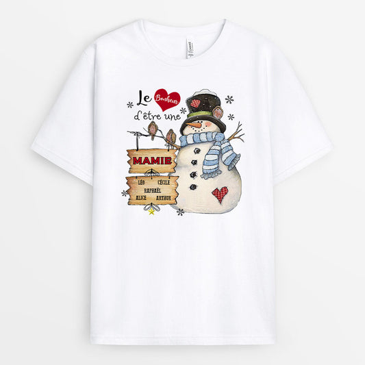 0023APP1FR2 cadeau Personnalise T shirt bonhomme de Neige mamie_e4e92c67 6e53 4036 acde 4c8ea6023759