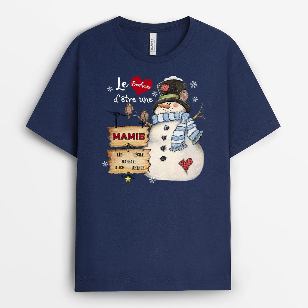 0023APP2FR2 cadeau Personnalise T shirt bonhomme de Neige mamie_49e5892f cf89 4b32 b3b6 ba1096b48533