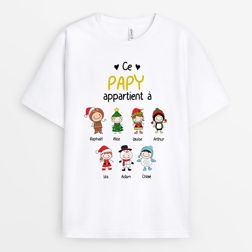 0026A010BFR1 present Personnalise T shirt enfants papi Noel_f152e3bd c0be 4a7f b51e cddd56f8dcfa