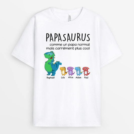 0030A010BFR2 present Personalisable T shirt dinosaures papa papi_285f9d92 c919 4129 93b5 8c7dac033f47