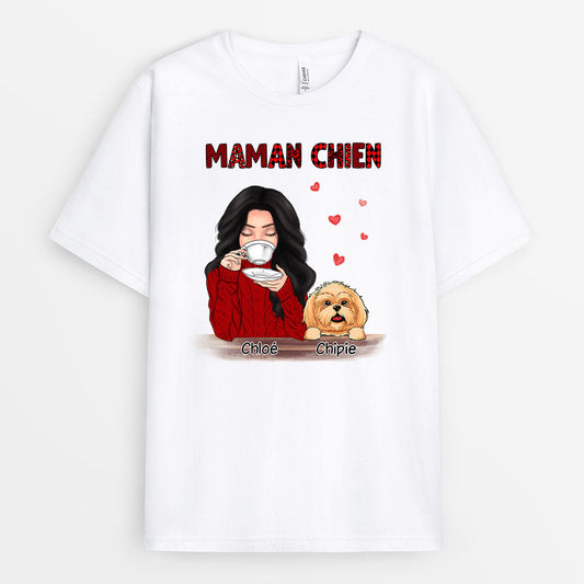 0067AFR2 cadeau Personalisable T shirt chien maman_5092ea61 b716 44ba 928f cb5e9c2d1113