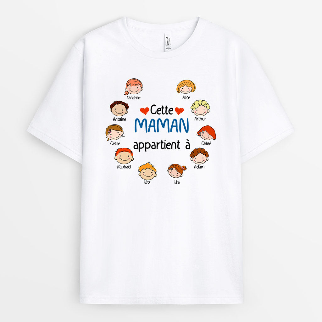 0080A040AFR2 present Personalisable T shirt enfants maman_ed7bbae3 163b 4f11 922c a23d31da0f20