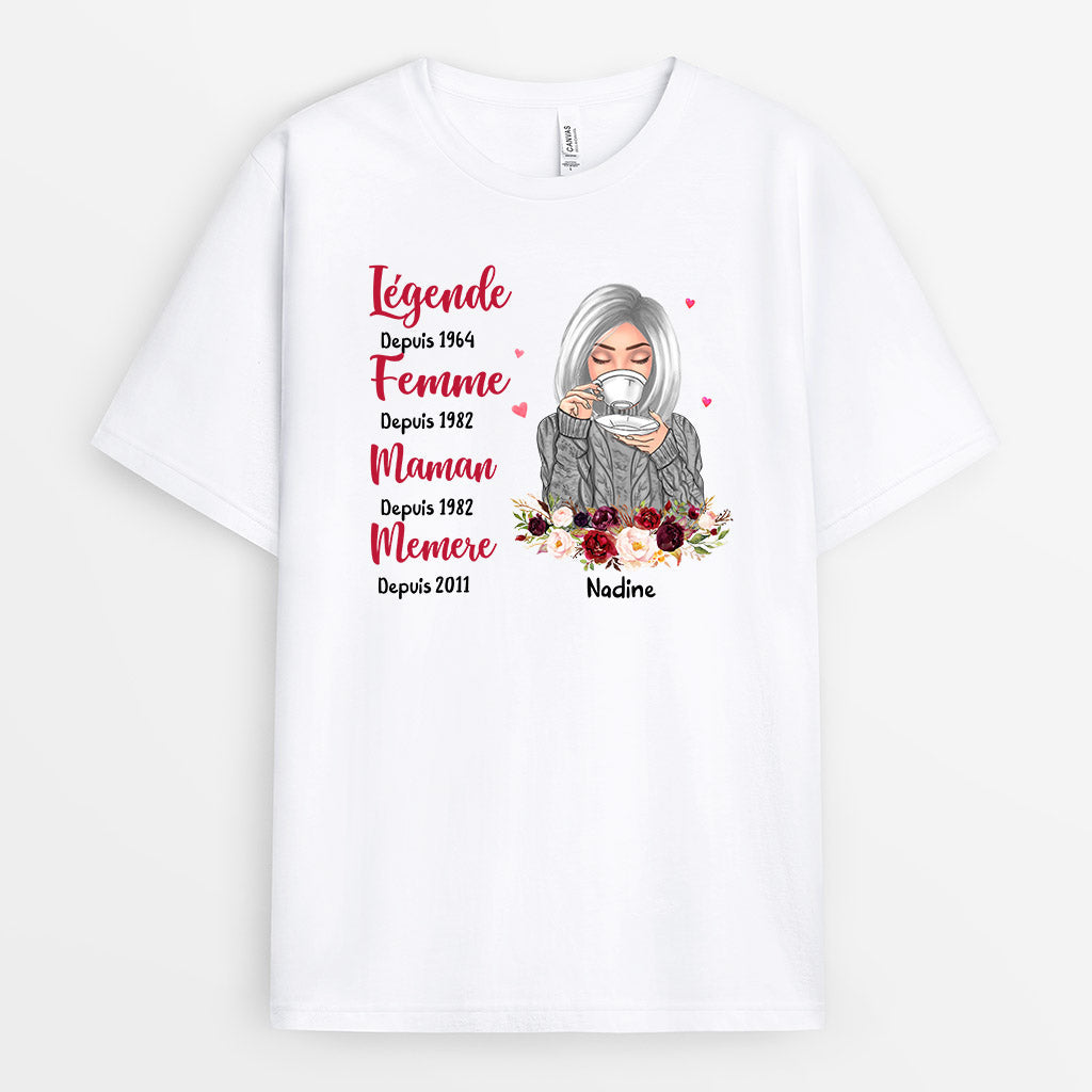 0096A040AFR1 present Personalisable T shirt maman mamie texte_2ca072a5 91c6 4a35 9343 a54a99ea9f78