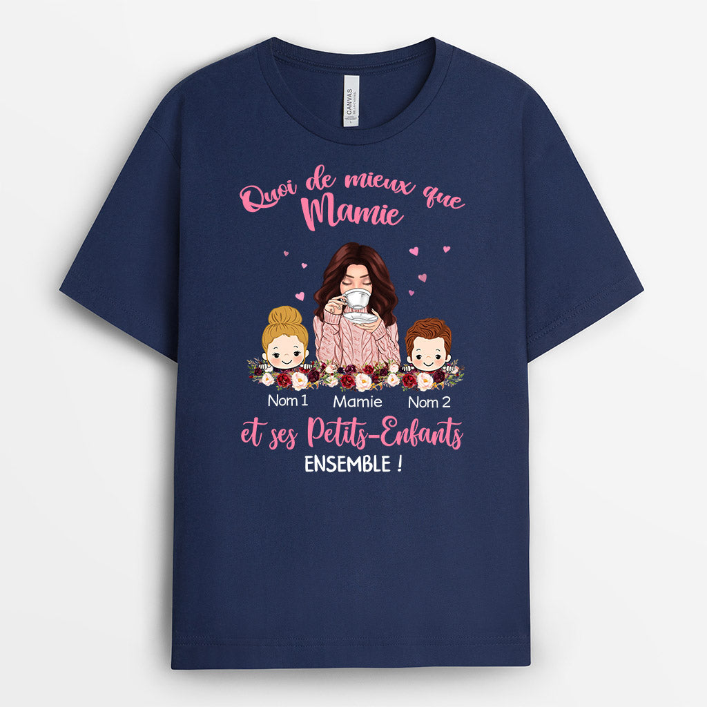 0129AFR1 present Personnalise T shirt enfants maman mamie_edcf9dac 1f29 4b52 ba5e 20373ec1af4b