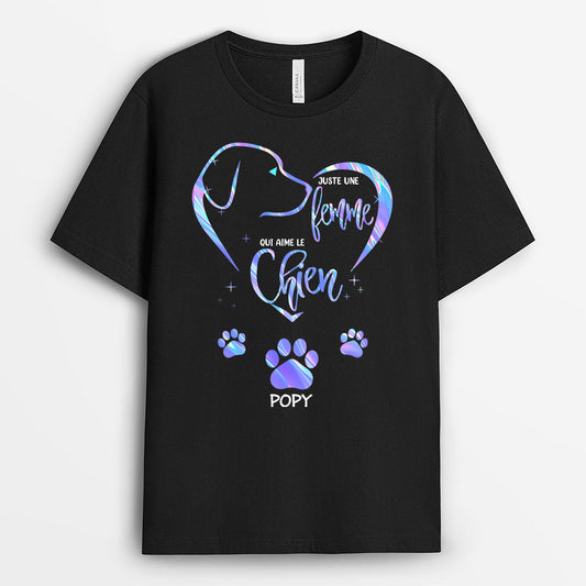 0136AFR1 present Personnalise T shirt chiens filles texte_cf97d1df d4c2 4992 8fff 301bef903e13