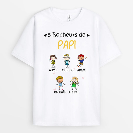 0163AFR1 present Personnalise T shirt enfants papi papa_6e59c7d3 e66f 484b a33a 056957f19c97