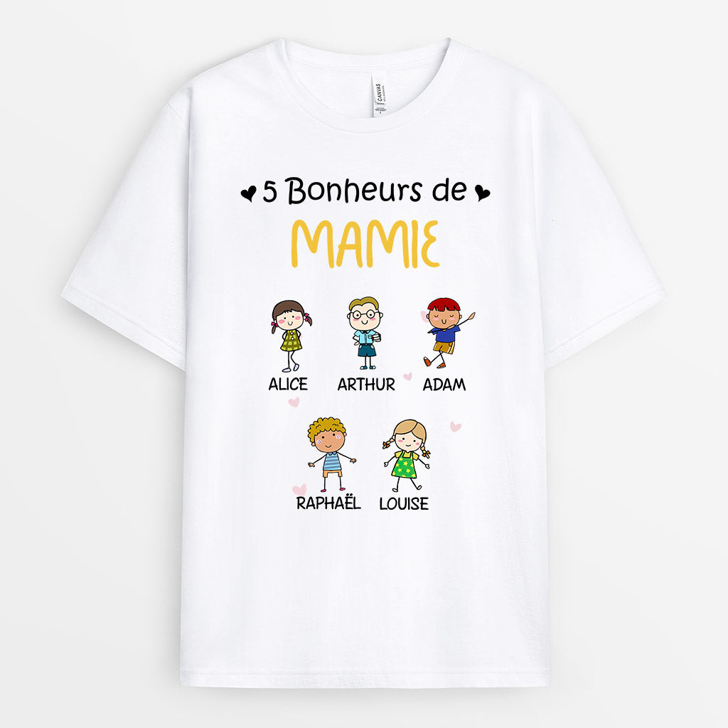 0163AFR2 present Personalisable T shirt enfants mamie maman_f73bc7ea 81d8 44f7 9e1e d35a97d486b1