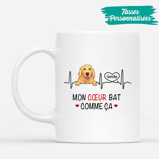 0173M207CFR2 cadeau Personalisable Mug chiens personnes coeur_05494e43 2ef1 48ba 83d7 3a520219810d