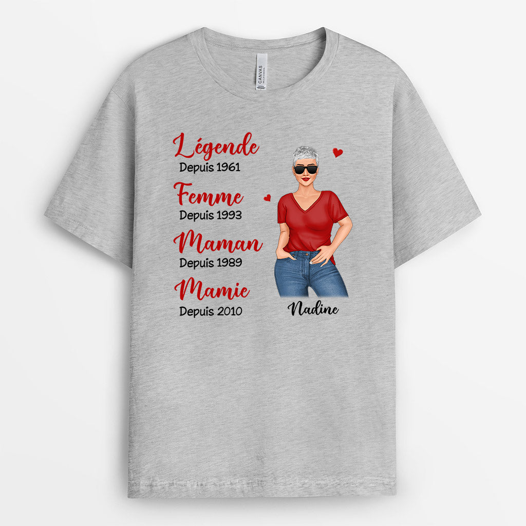 0198AFR2 present personnalisable T shirt femme maman mamie texte_0aa995ec 897a 4dc7 9c3d a6819455bff2