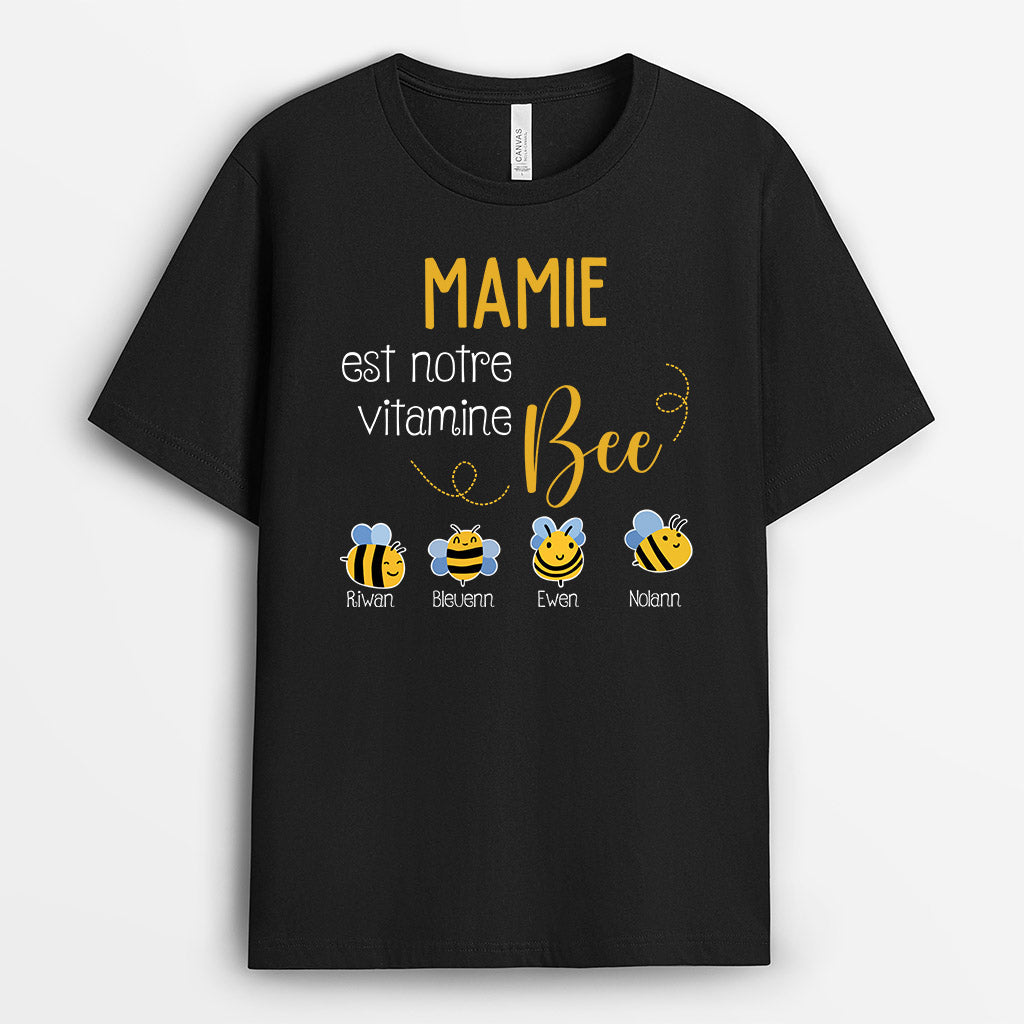 0199AFR2 cadeau Personnalise T shirt abeille maman mamie_45294c1c 3713 4220 b3fc 0b4a7d9af34d