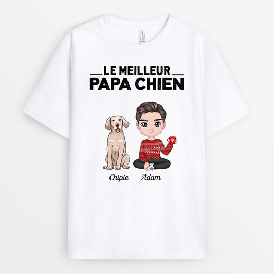 0204A548CFR1 cadeau personnalisable T shirt chiens personnes texte_65ebd1bc 95d8 4d16 9fef 6170b13d4cb4