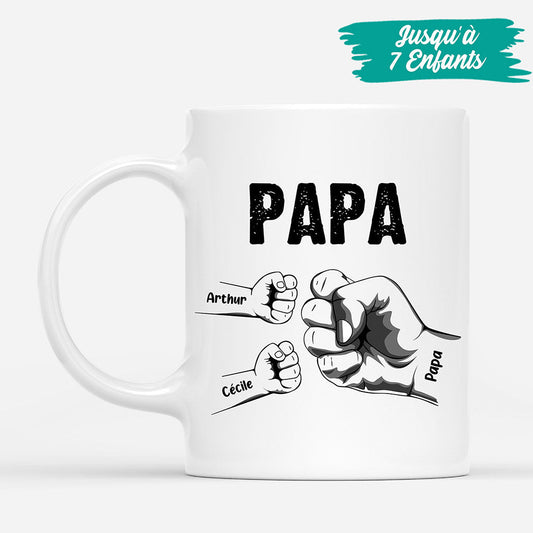 0263M100BFR3 cadeau Personnalise Mug poing papa papi_e5f032ad 123a 4939 b6ff 86411b16f0bc