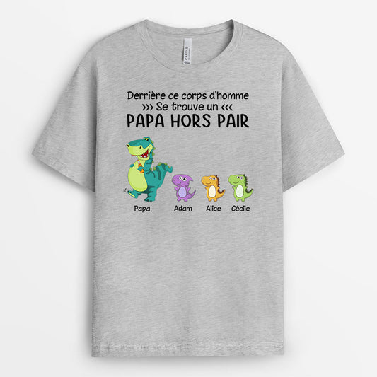 0268A200BFR2 present Personnalise T shirt dinosaure papa papi_cda35b6a 10da 4433 8f62 057b3f2b73c4