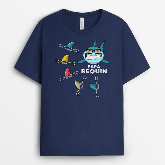 0276A560BFR2 present personnalisable T shirt Requin papa_c0b69eb3 8333 4dbc b405 fc636d038601