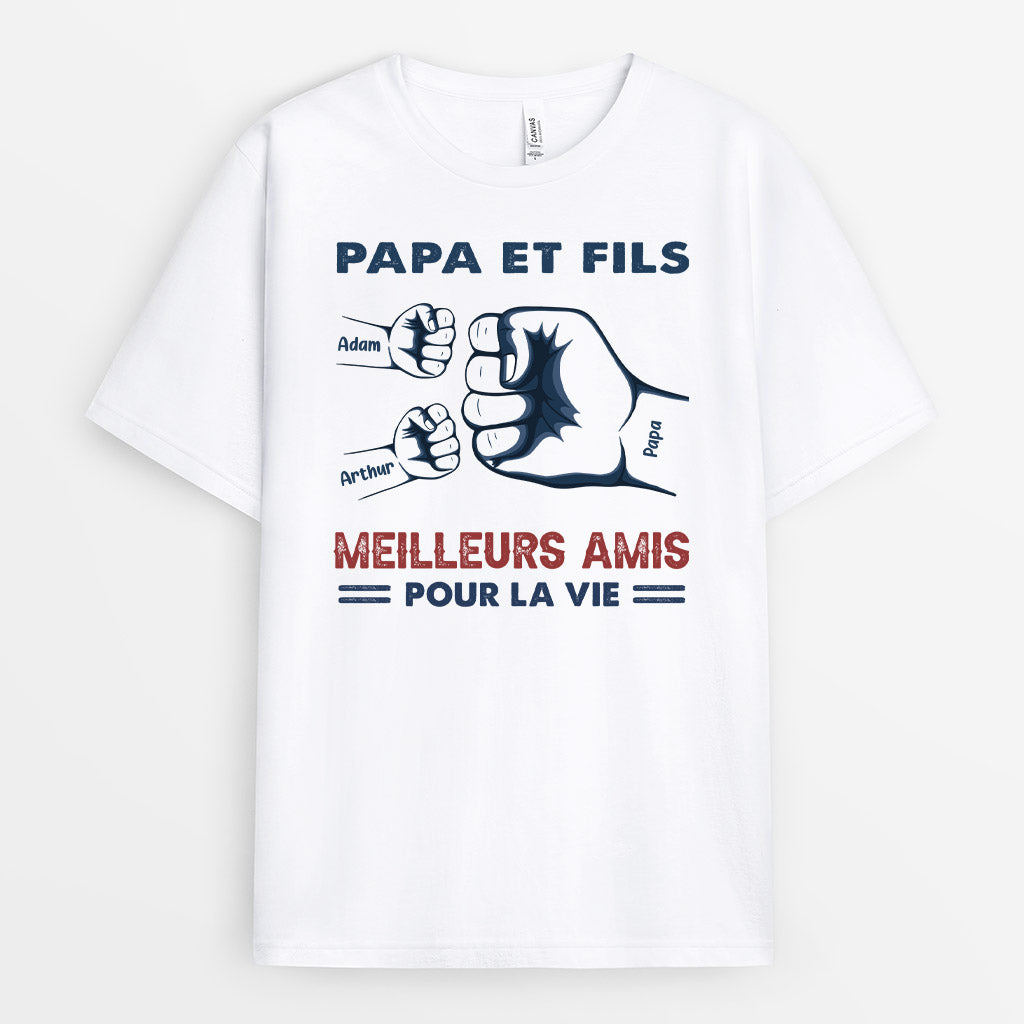 0293A148BFR1 cadeau Personnalise T shirt poing famille papa fils_7ea92455 2731 4317 94e2 5df42a7b4692