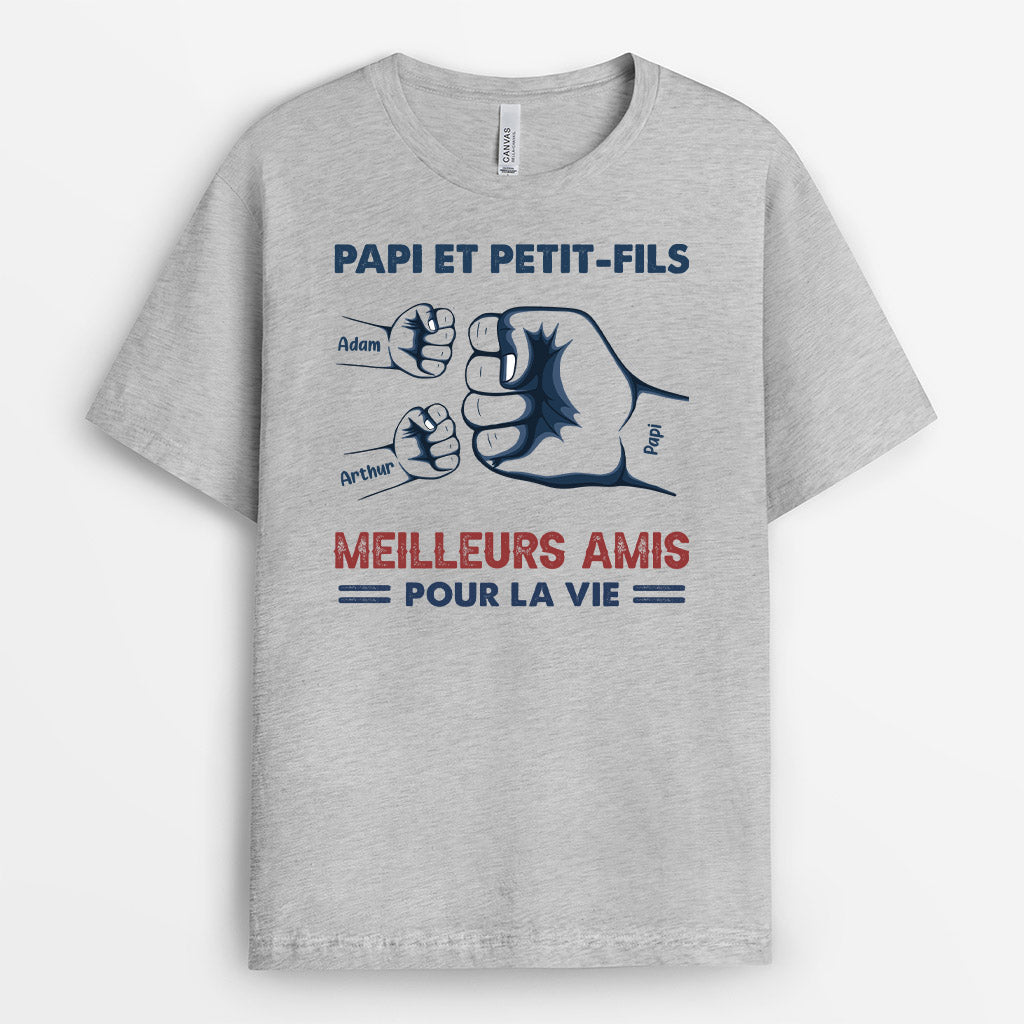 0293A148BFR2 present personnalisable T shirt poing famille papa fils_827f0c9c dc0c 4a59 907a 694e778a8c83