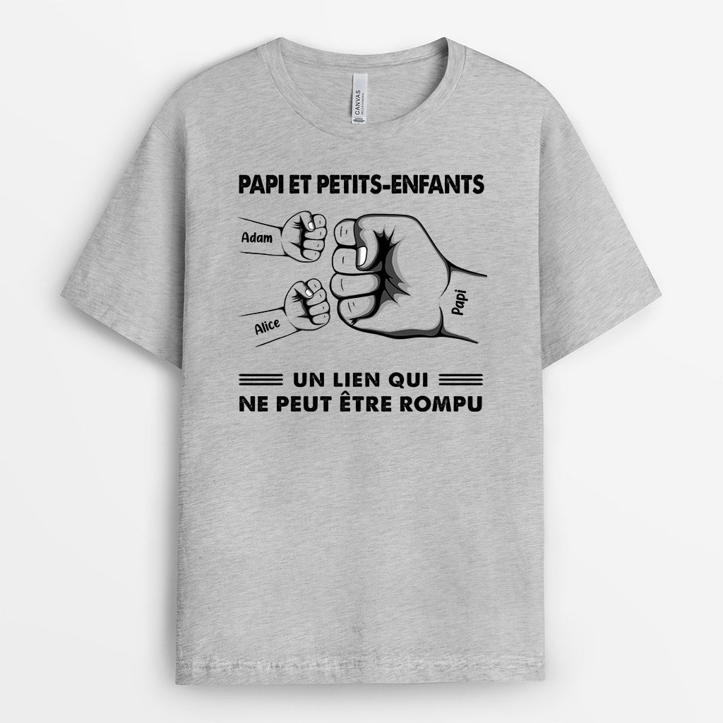 0295A148BFR2 present personnalisable T shirt poing famille papa enfants_ec537133 81c8 4b11 874e b3da9260edf2