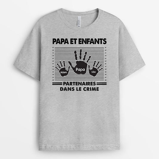 0313A140BFR1 cadeau Personnalise T shirt mains papa papi enfants_52984176 dbae 4a58 8321 b941ce158943