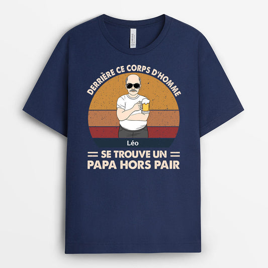 0319A948BFR2 present personnalisable T shirt homme papa papi_dee6b82f d8a0 48d0 b4fb 10a9256bd95d