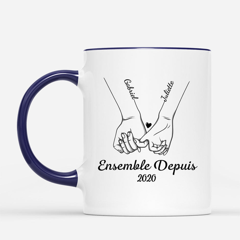 Tasse D'Amour Past Times Porcelaine Double Anse - Cupidon - Cadeau Romantique