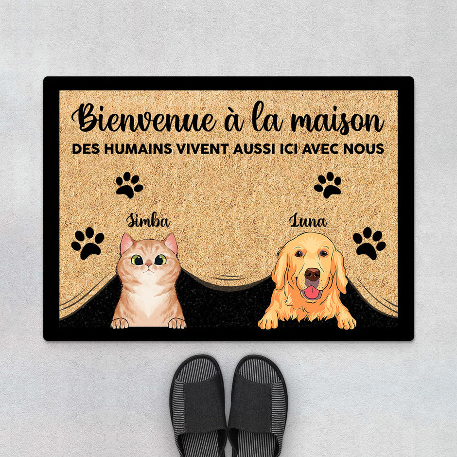 Rug Branch Tapis de Paillasson d'Intérieur Moderne Géométrique Rouge