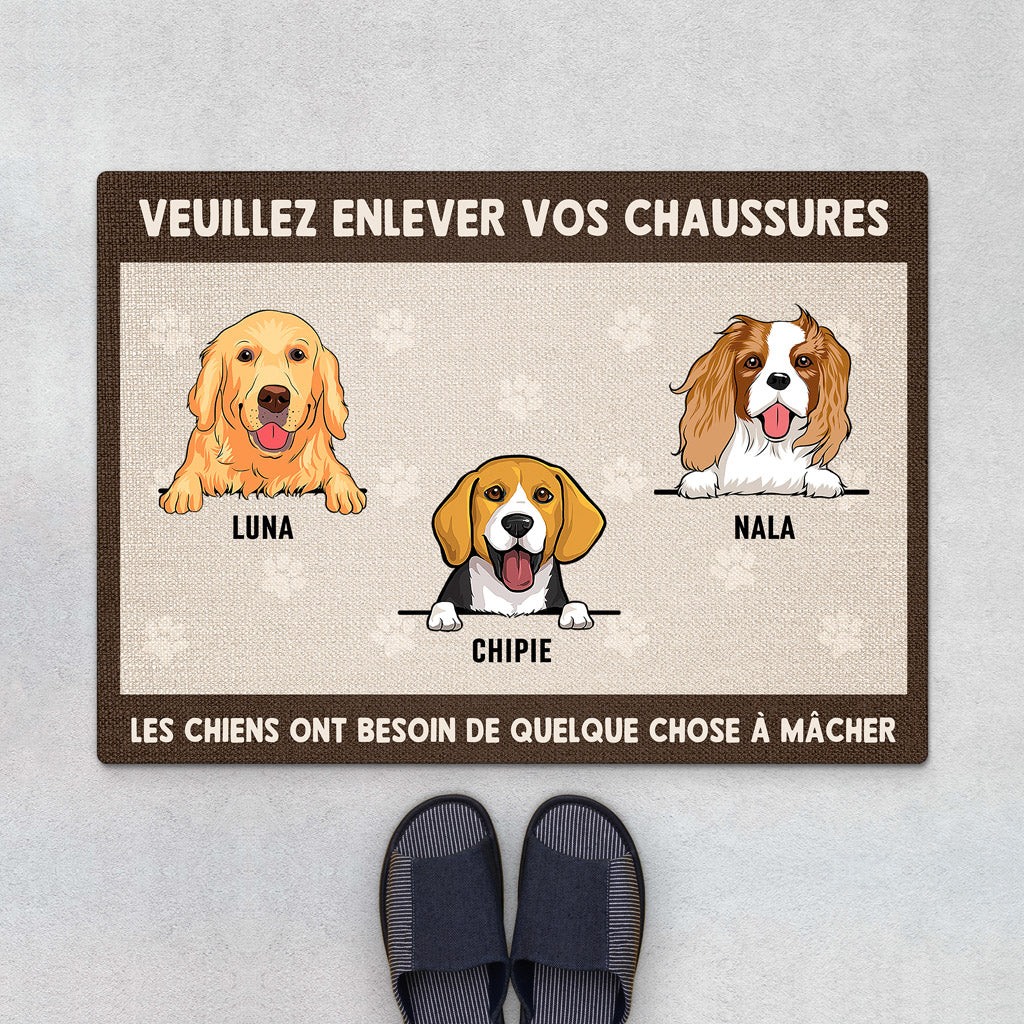 0429DFR1 Cadeau Personnalise Paillasson Chiens Amoureux Des Chiens_010413eb b904 4509 9528 81b08cbdcea2