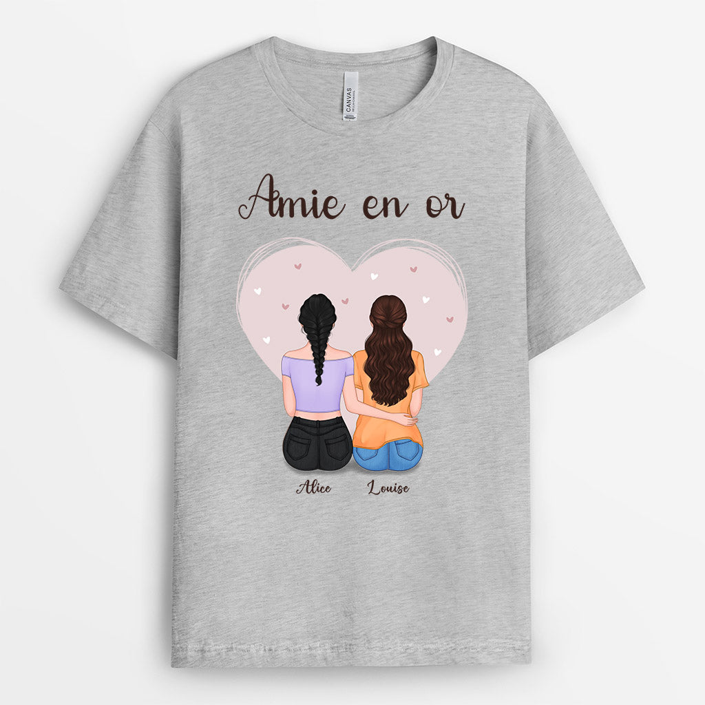 0443AFR2 Cadeau Personnalise T shirt Soeurs Meilleures Amies_dfd9b519 1bcd 4447 8179 d5b2a642c385