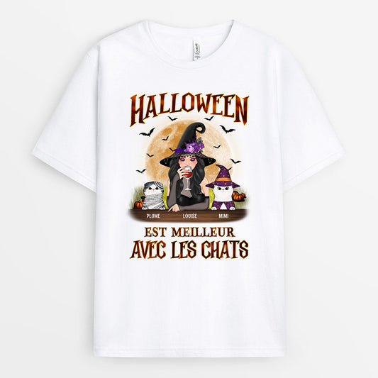 0452A235DFR1 Cadeau Personnalise T shirt Chat Maman Sorciere Halloween_0ee229f8 0f77 4140 8edc 59901886fa61