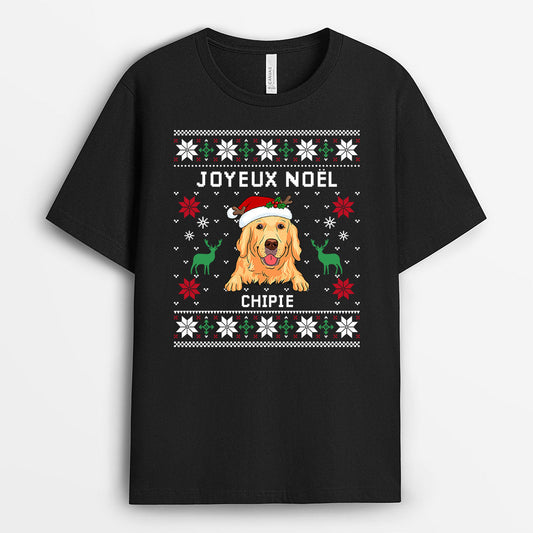 0506AFR1 Cadeau Personnalise T shirt Chien Amoureux Des Chiens Noel_8bf5ec23 794c 4fe0 852e 64da71bb6192