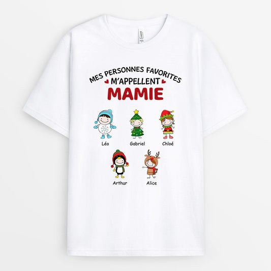 0520AFR1 Cadeau Personnalise T shirt Petits Enfants Mamie Noel_f0d8fa5e 4fb5 4ae6 98c6 43439b68b3ab