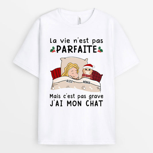 0523AFR1 Cadeau Personnalise T shirt Chat Amoureux des Chats Noel_e63624ea 62ae 4338 86e1 c162f3c6d9f0