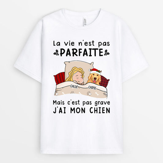 0523AFR1 Cadeau Personnalise T shirt Chien Amoureux Des Chiens Noel_19ef813e 2062 45db b4d4 74b72a651c09