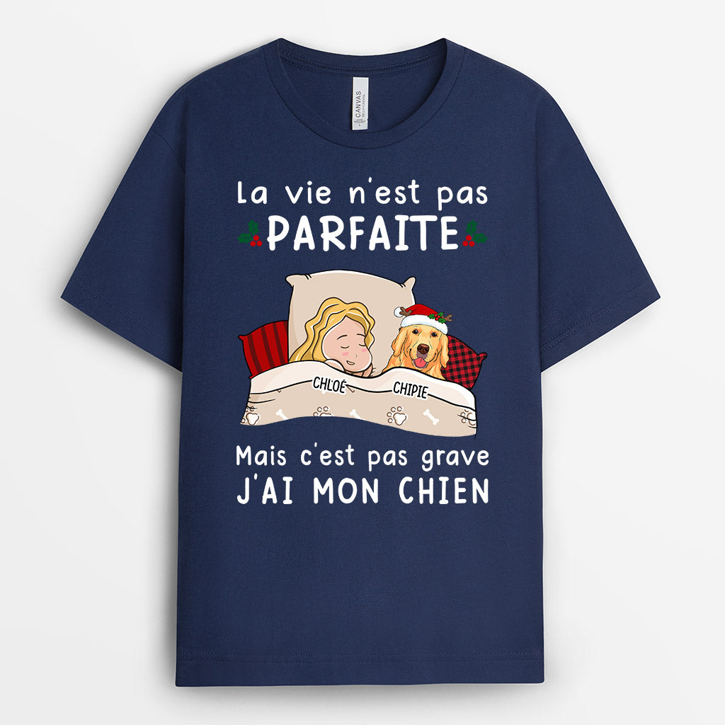 0523AFR1 Cadeau Personnalise T shirt Chien Amoureux Des Chiens Noel_d92c4548 c981 452e a7d7 7abf8b10c26e
