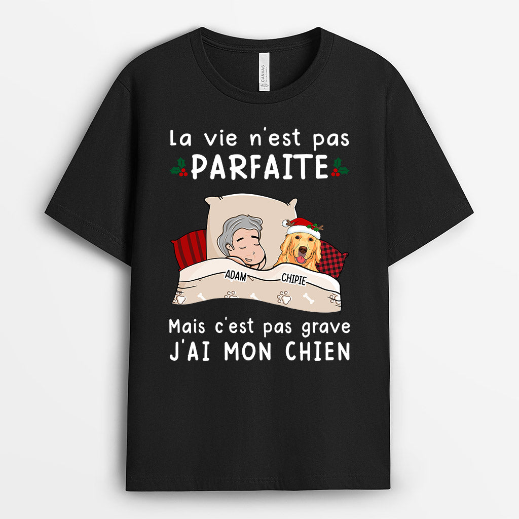 0523AFR2 Cadeau Personnalise T shirt Chien Amoureux Des Chiens Noel_158d8999 06d3 49b1 8448 0381a60aca21