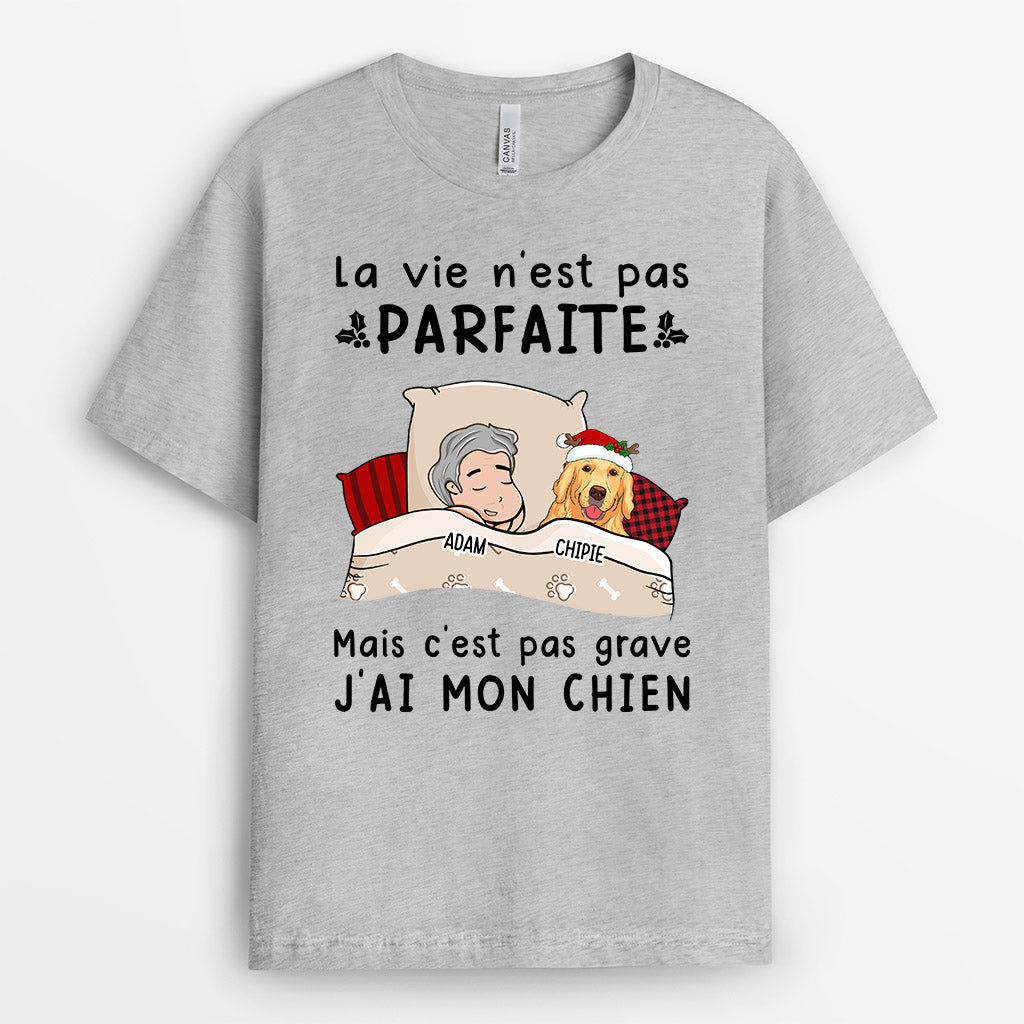 0523AFR2 Cadeau Personnalise T shirt Chien Amoureux Des Chiens Noel_aa720471 384c 464b bf54 9d5f0f6f6538