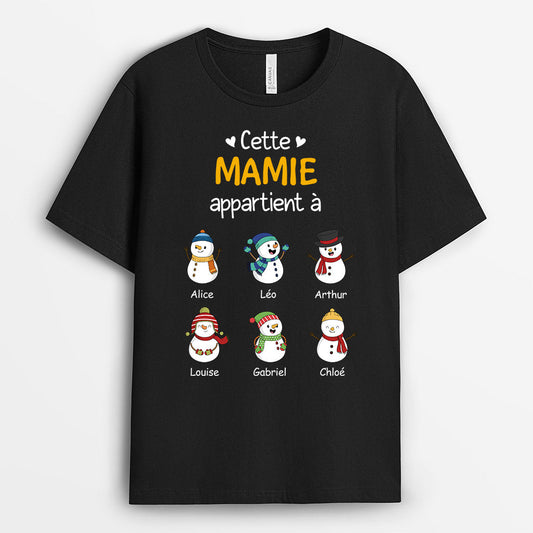 0524AFR2 Cadeau Personnalise T shirt Petits Enfants Mamie Noel_9b0f8095 c885 4115 8bb1 df198b3504e6