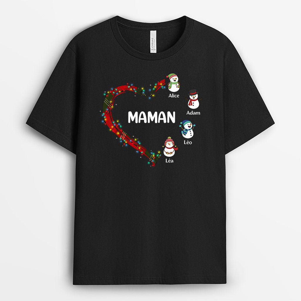 0526AFR2 Cadeau Personnalise T shirt Coeur Maman Mamie Noel_93942fe2 623d 4208 8595 48b640f88326