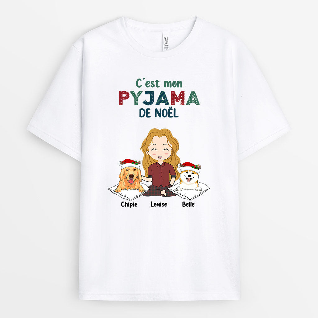 0532AFR1 Cadeau Personnalise T shirt Pyjama Amoureux Des Chiens_868f73fb f2e0 4756 9987 3c827b3e743f