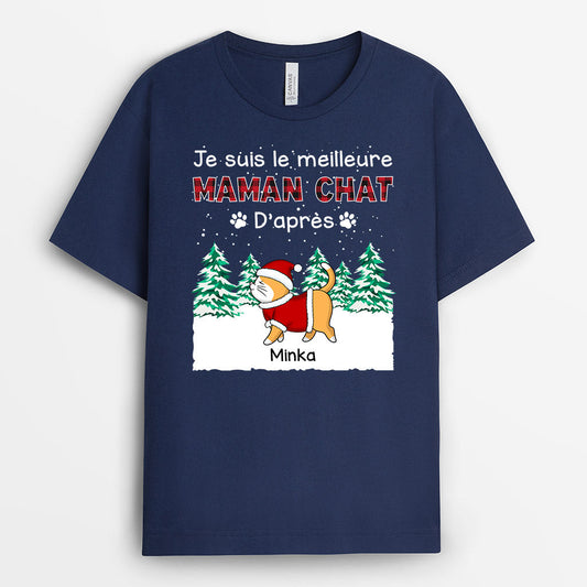 0545AFR1 Cadeau Personnalise T shirt Maman Papa Chat Amoureux Des Chats_1b767857 656e 4b54 90f1 946311948fd8