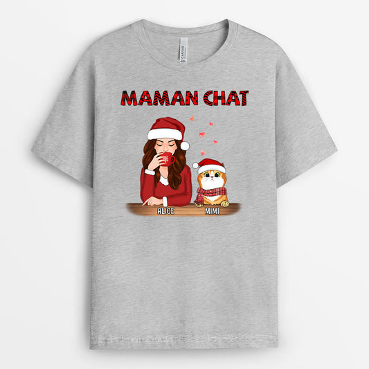 0558AFR2 Cadeau Personnalise T shirt Maman Chat Amoureux Des Chats_e886a66a 6f87 4a1a 8b75 622c496bab56