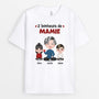 0565AFR1 Cadeau Personnalise T shirt Bonheurs Maman Mamie_bc7863f0 9e2b 4c65 833d 101b127328c0