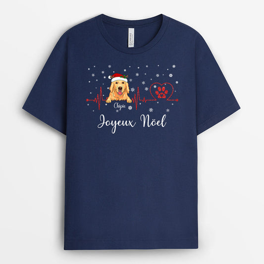 0566AFR1 Cadeau Personnalise T shirt Chien Amoureux Des Chiens Noel_275bb2b2 0736 4a38 9b59 c0c10c164585