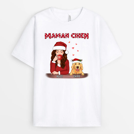 0576AFR2 Cadeau Personnalise T shirt Chien Amoureux des Chiens Noel_d9f7c059 3993 4e01 97b2 6f1554b1fb4d