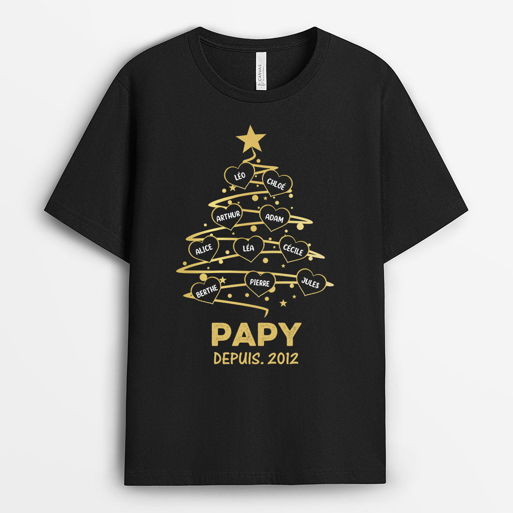 0589AFR2 Cadeau Personnalise T shirt Maman Mamie Papa Papi Noel_ccb7cdcc 7f2c 4ae4 9c9f dca0cea2a712